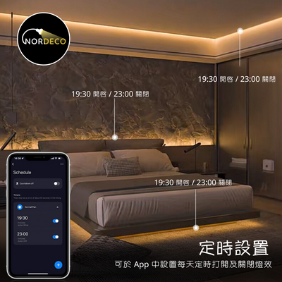 Nordeco 智慧柔性COB燈條 (冷白暖白光兩款)