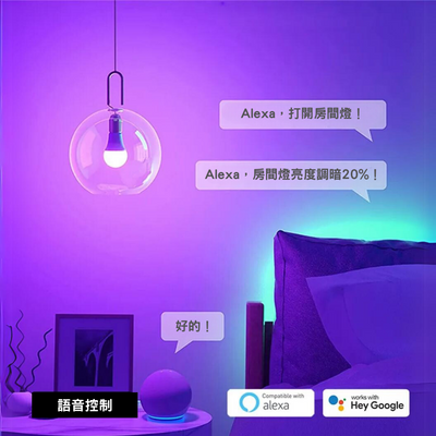 Matter 全新智慧燈泡 （支持Homekit、Google家居、Alexa系統）