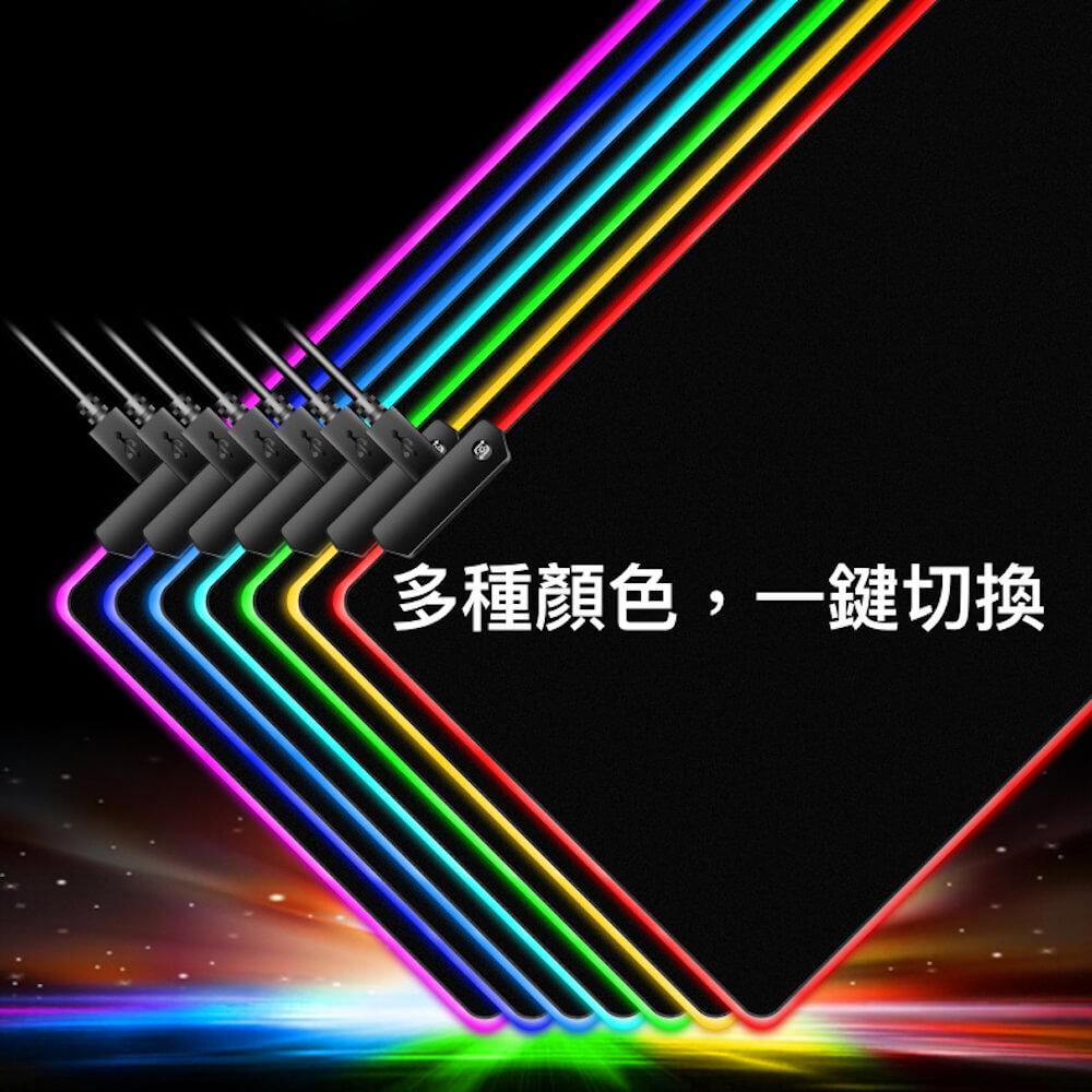 RGB 變色橡膠滑鼠墊 - Nordeco HK