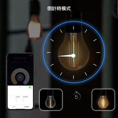 Nordeco 暖白光鎢絲燈泡 (智慧 WiFi款）